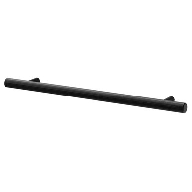 Nuie Matt Black Cedar Knurled Bar Furniture Handle | | Zinc Alloy | 192Mm