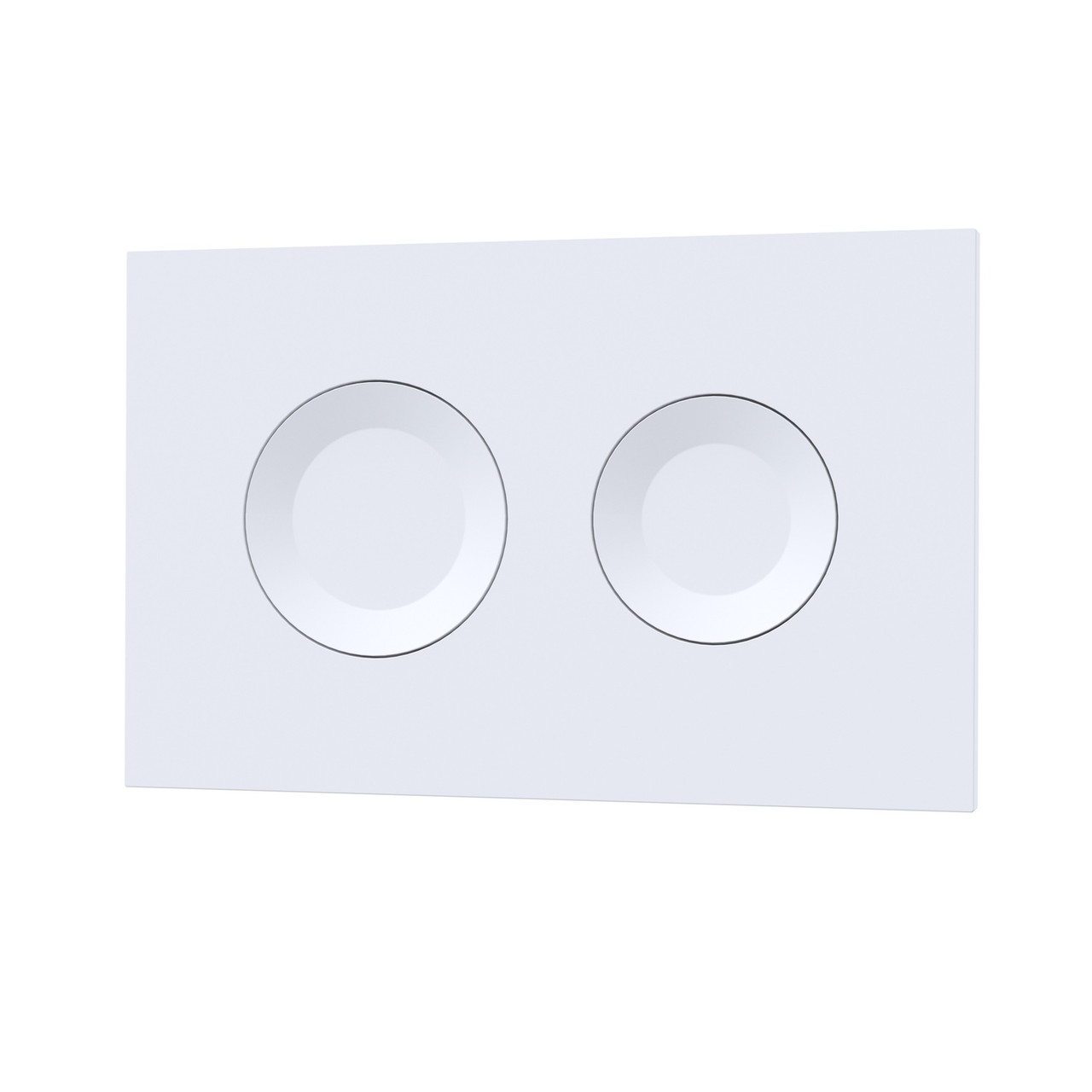 Nuie Ceramic Dual Flush Plate with Round Push Buttons
