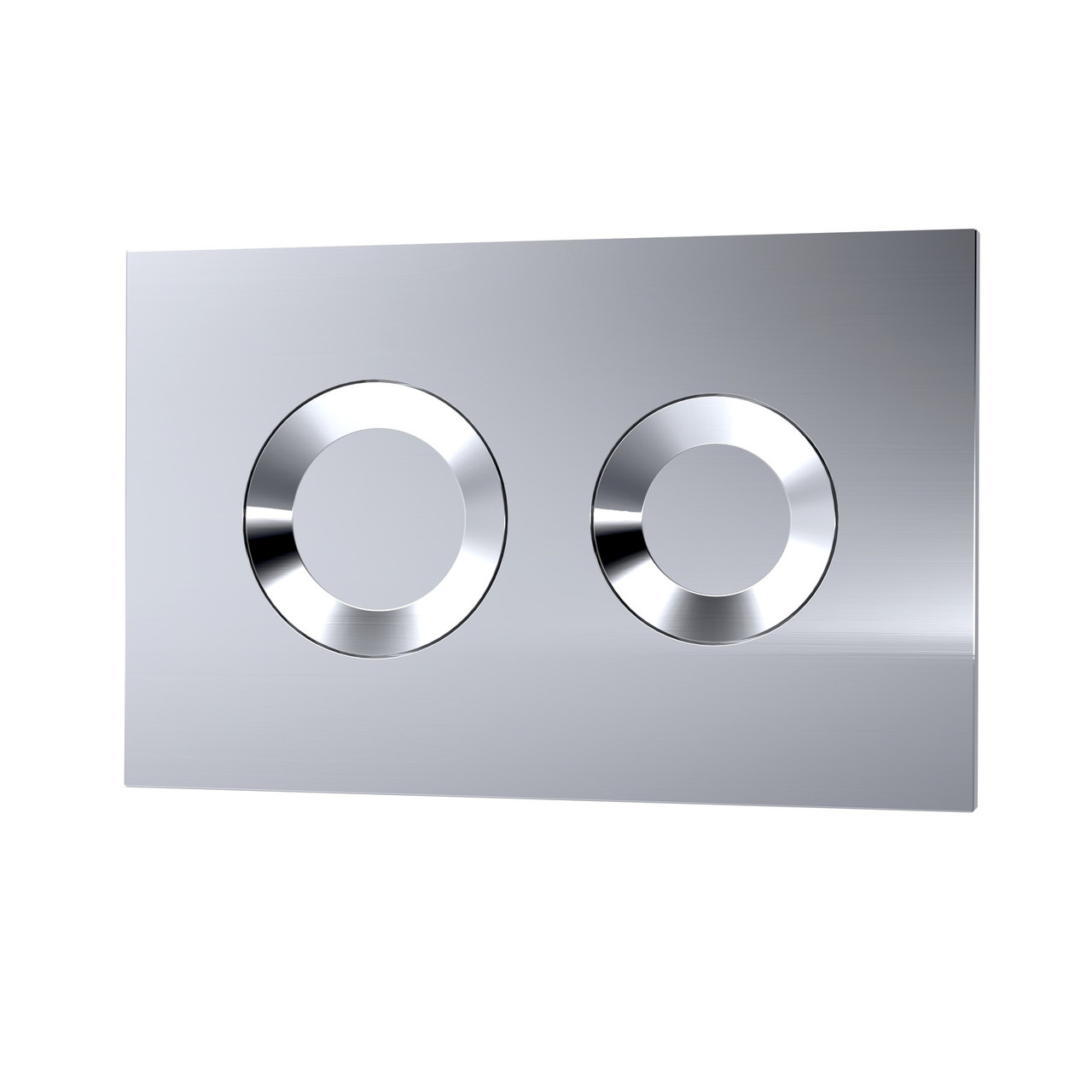 Nuie Dual Flush Plate with Round Push Buttons