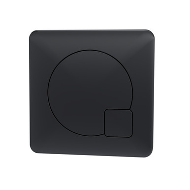 Nuie Matt Black Square Dual Flush Push Button | | Abs | 70Mm X 70Mm X 99Mm