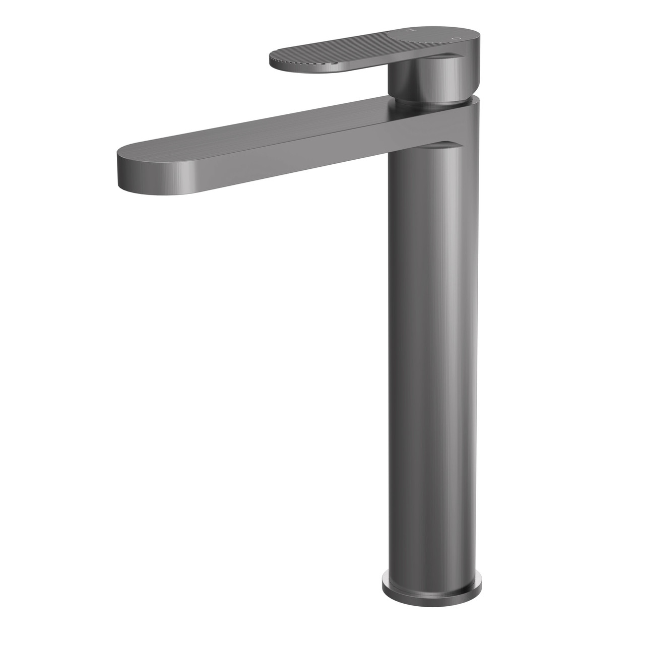 Nuie Brushed Pewter Cyprus High Rise Basin Mixer Tap | | Brass | 52Mm X 290Mm X 190Mm