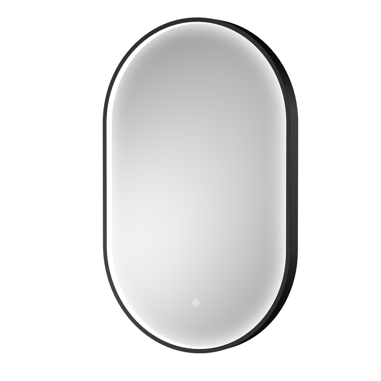 Nuie Columba Inset Framed Oval Illuminated LED Mirror with Demister and Touch Sensor