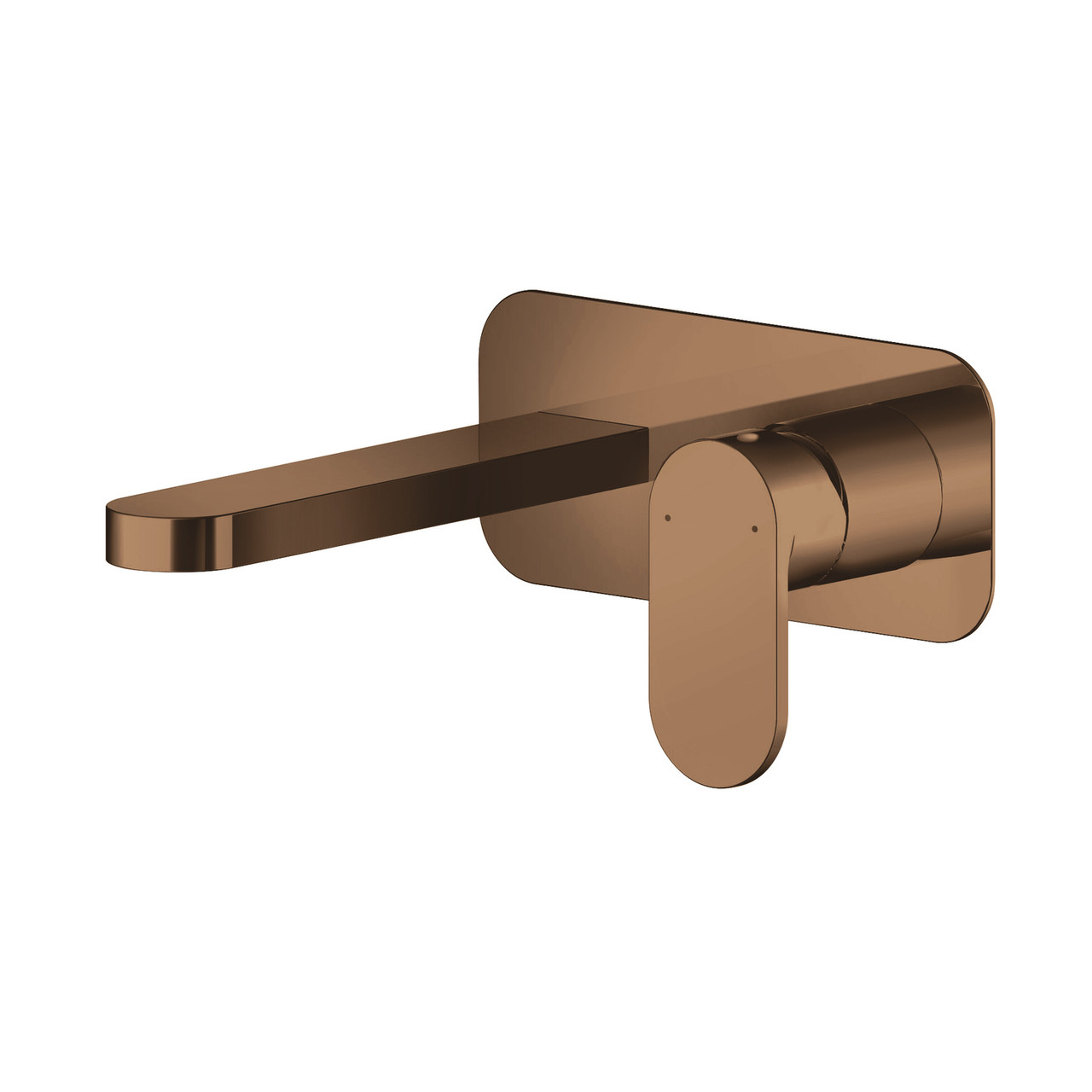 Nuie Binsey Wall Mounted 2 Tap Hole Basin Mixer with Plate