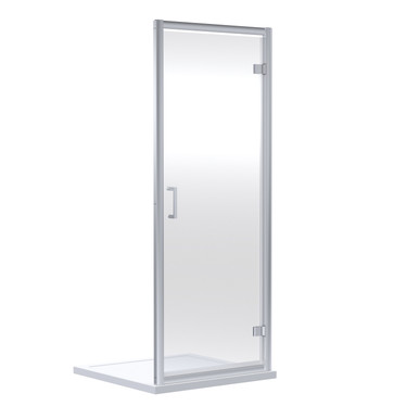 Nuie Chrome Rene Hinged Shower Door | | Aluminium | 700Mm X 1900Mm