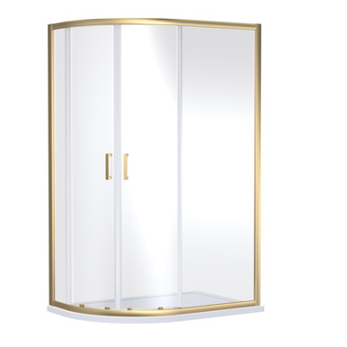 Nuie Rene Double Door Offset Quadrant Shower Enclosure, alternate view 3