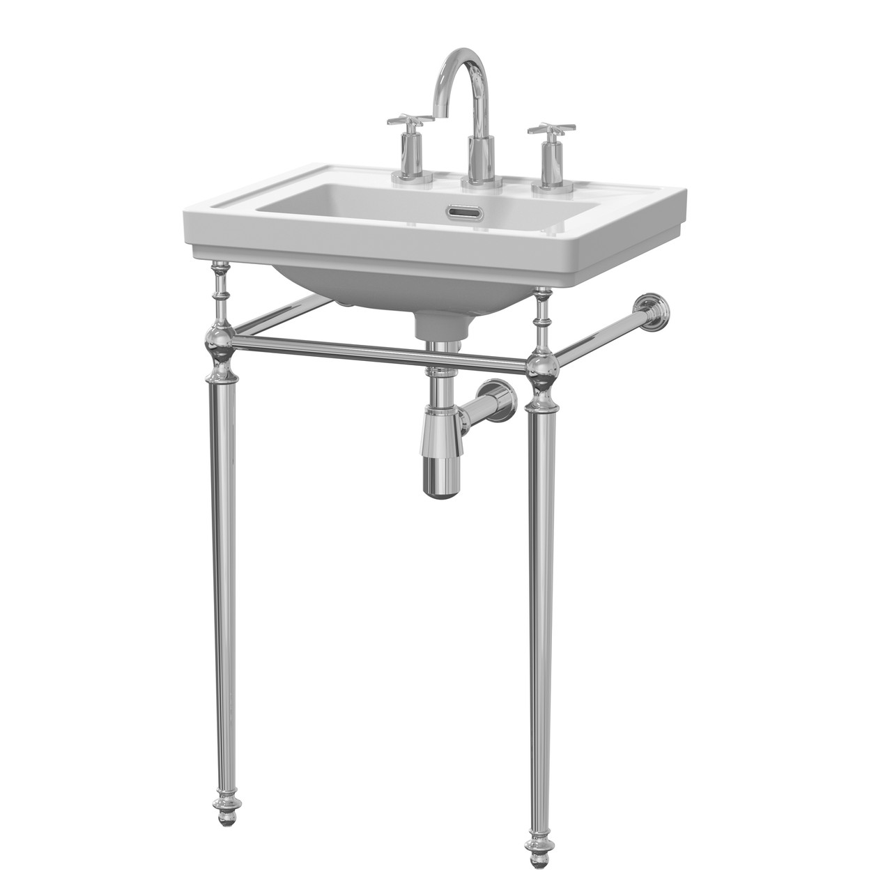 Nuie Carlton Traditional Furniture Basin and Stand with 3 Tap Holes