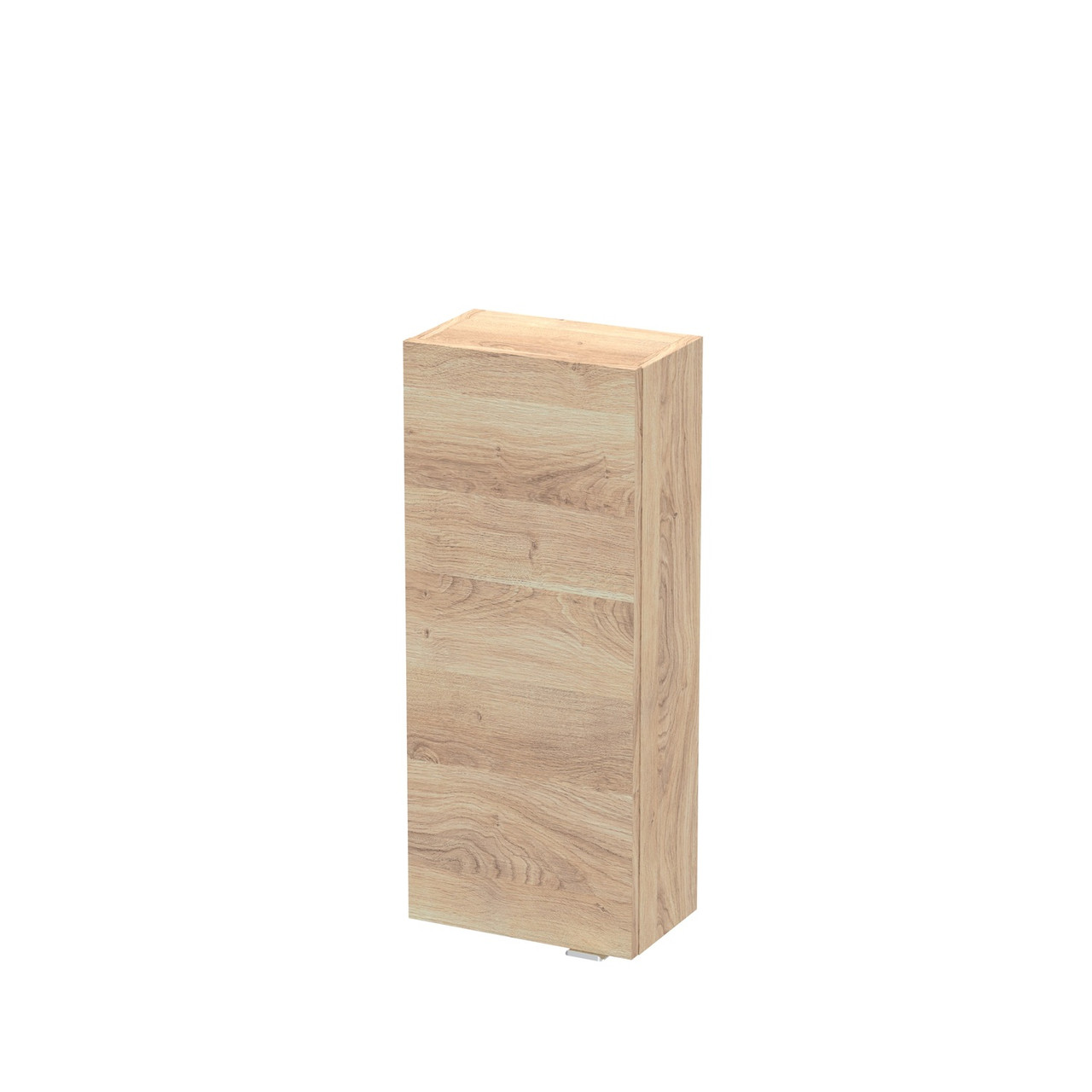 Hudson Reed Bleached Oak Fusion Compact Woodgrain Wall Hung Single Door Storage Unit | | Mfc | 300Mm