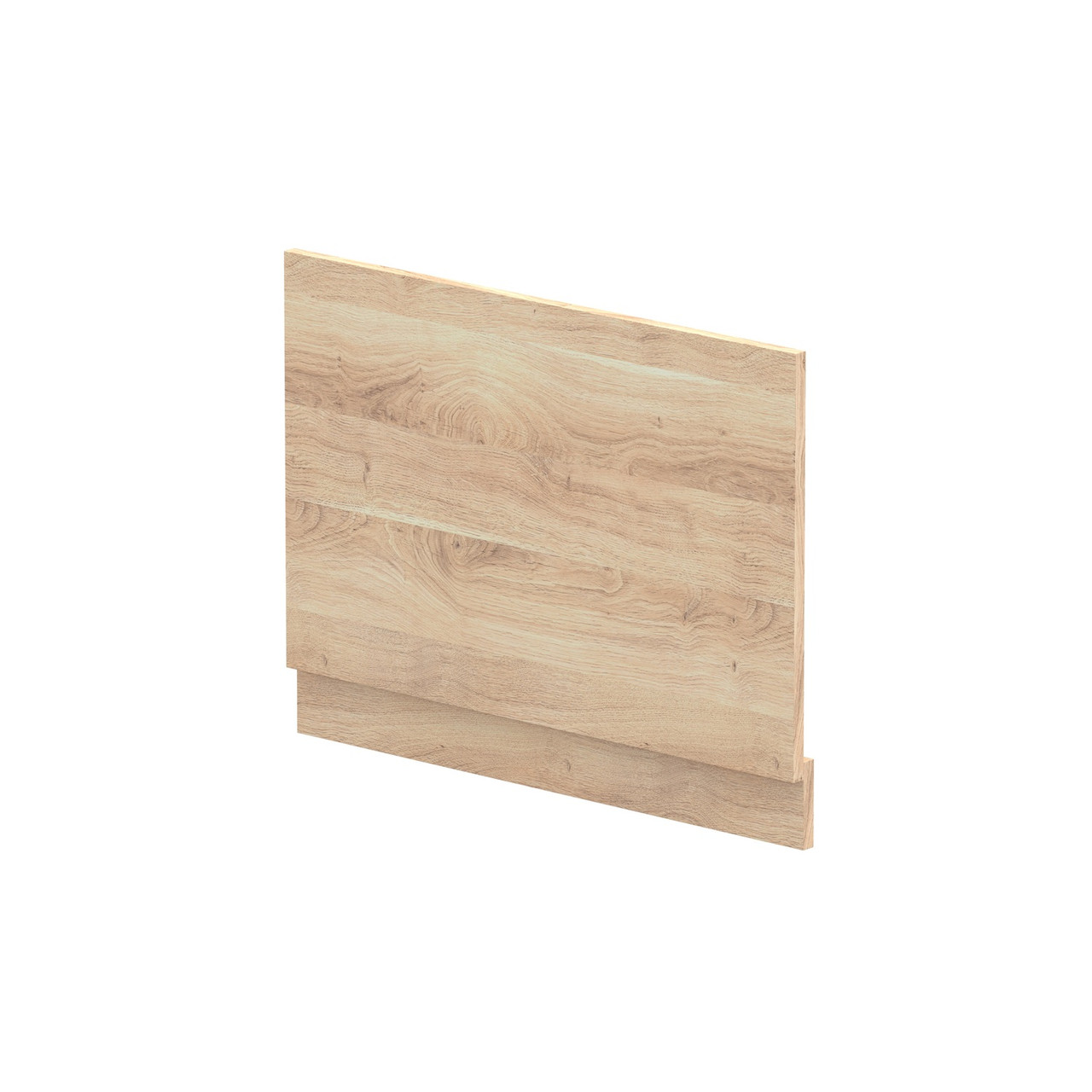 Nuie Bleached Cuneo Oak MFC End Bath Panel with Plinth