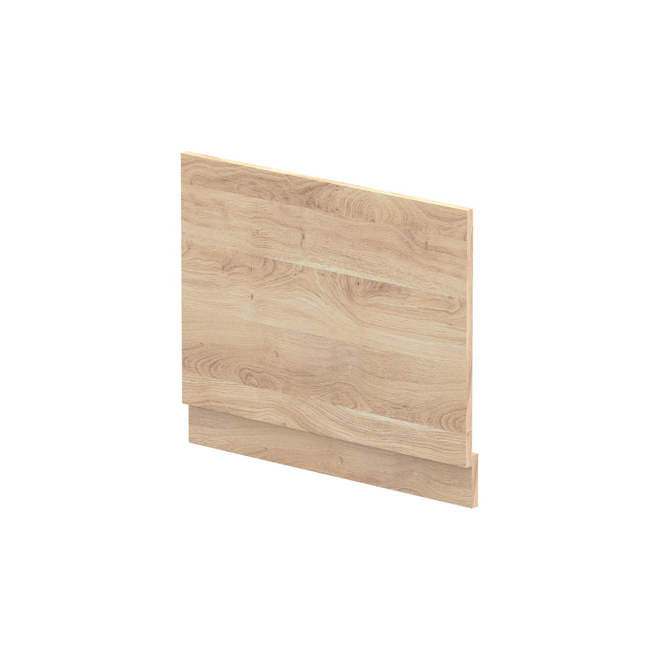 Nuie Bleached Cuneo Oak MFC End Bath Panel with Plinth