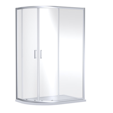 Nuie Rene Double Door Offset Quadrant Shower Enclosure, alternate view 3