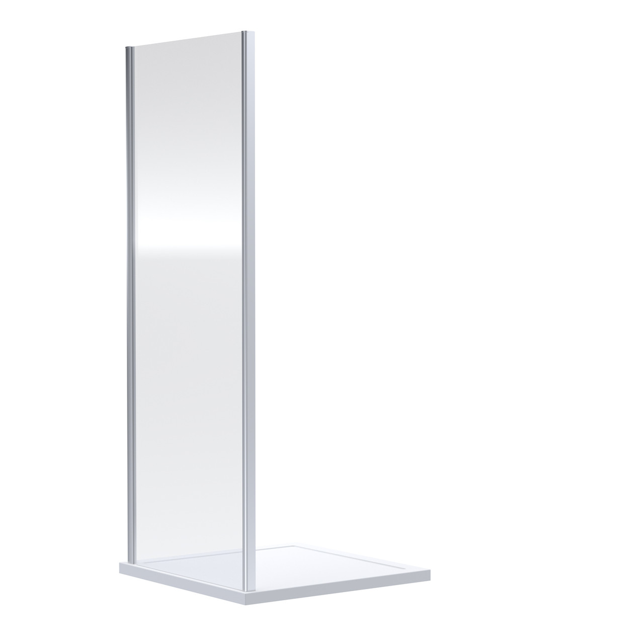 Nuie Chrome Rene Shower Side Panel | | Aluminium | 800Mm X 1900Mm