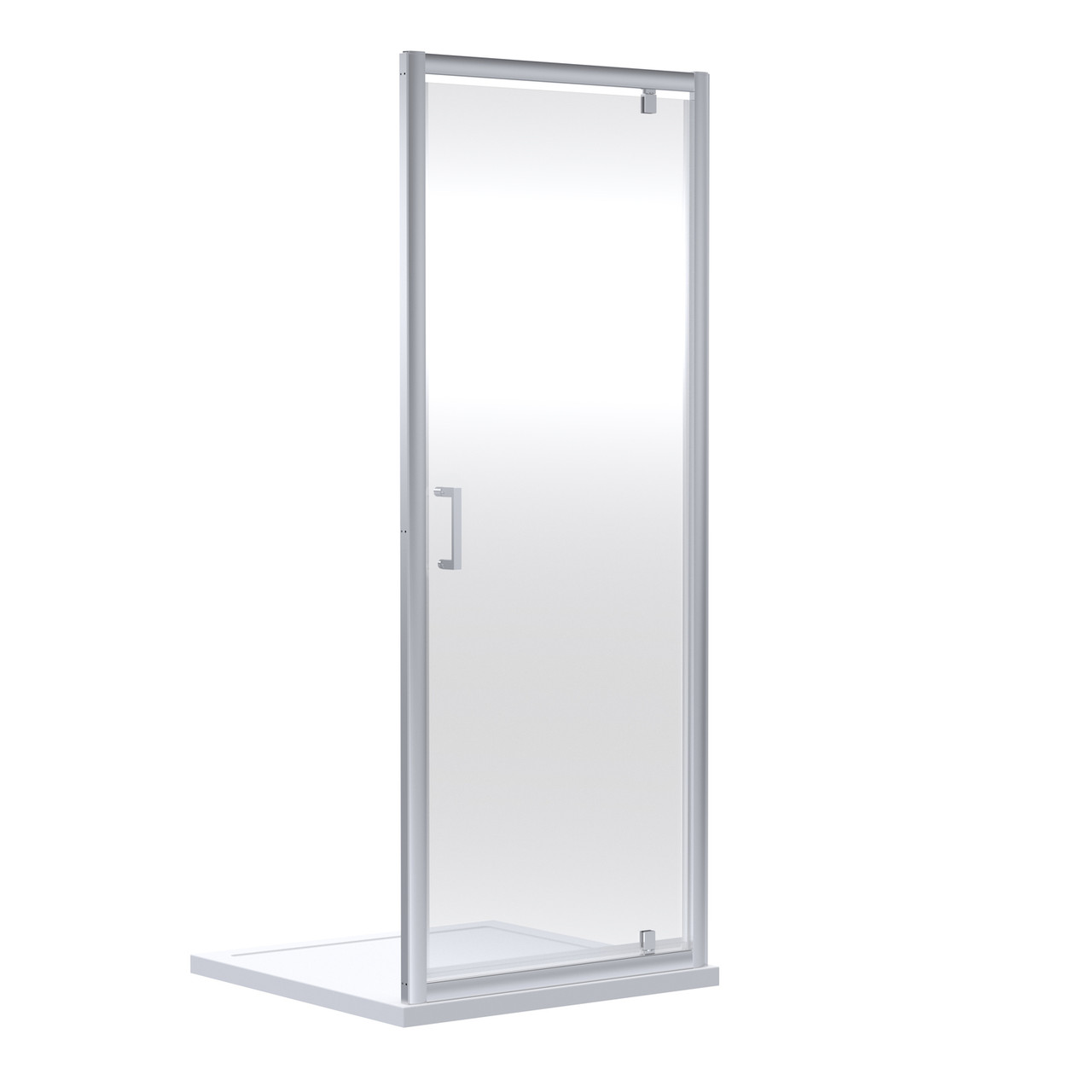 Nuie Chrome Rene Pivot Shower Door | | Aluminium | 800Mm X 1900Mm