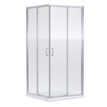 Nuie Rene Double Door Corner Entry Shower Enclosure, alternate view 2