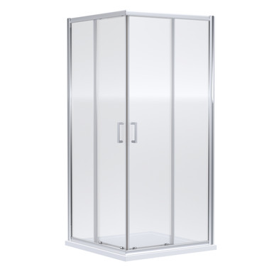 Nuie Rene Double Door Corner Entry Shower Enclosure, alternate view 3
