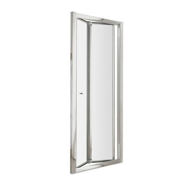 Nuie Chrome Ella Bi-Fold Shower Door | | Aluminium | 900Mm X 1850Mm