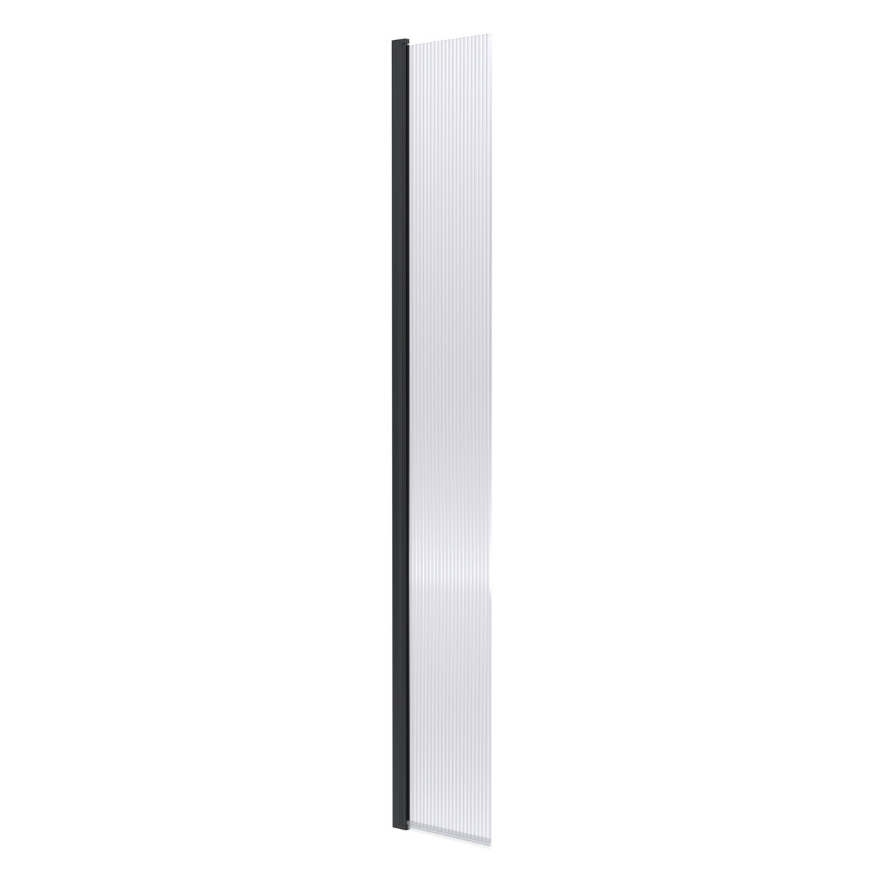Hudson Reed Fluted Concealed Hinge Wetroom Swing Screen with Fittings