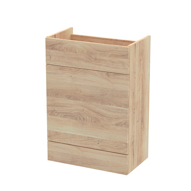 Hudson Reed Bleached Oak Fusion Woodgrain Toilet Unit | | Mfc | 600Mm
