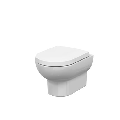 Nuie White Isla Wall Hung Toilet Pan | | Vitreous China | 370Mm X 325Mm X 520Mm