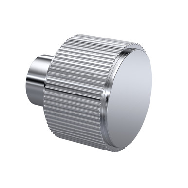 Nuie Chrome Fluted Knob Furniture Handle | | Aluminium | 30Mm