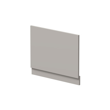 Hudson Reed Pebble Grey Matt Bath End Panel With Plinth | | Mdf | 700Mm