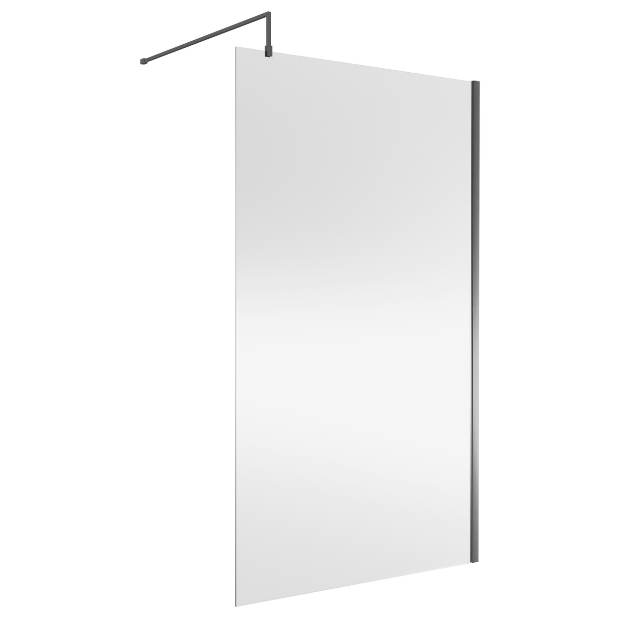 Nuie Wetroom Shower Screen with Support Bar