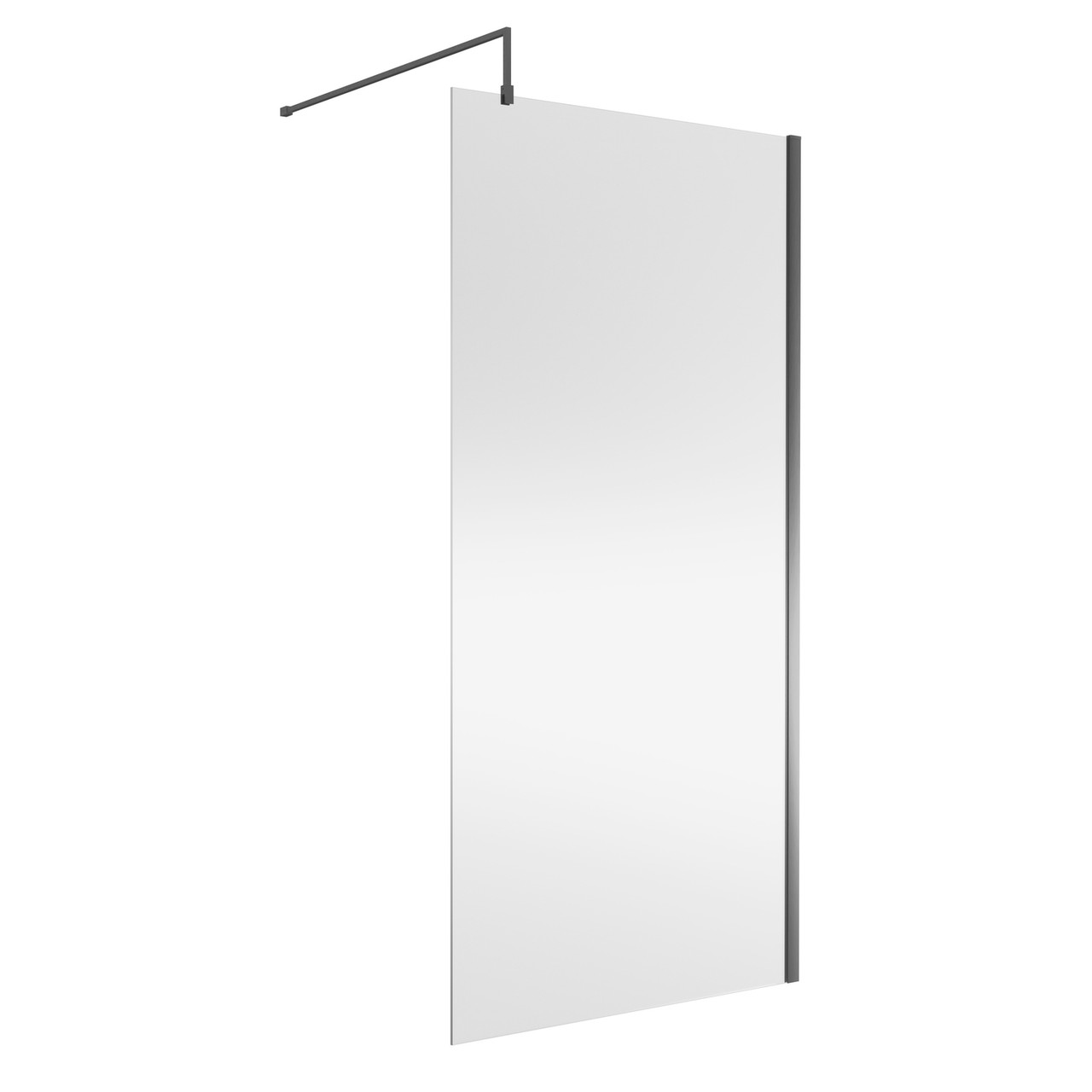 Nuie Wetroom Shower Screen with Support Bar