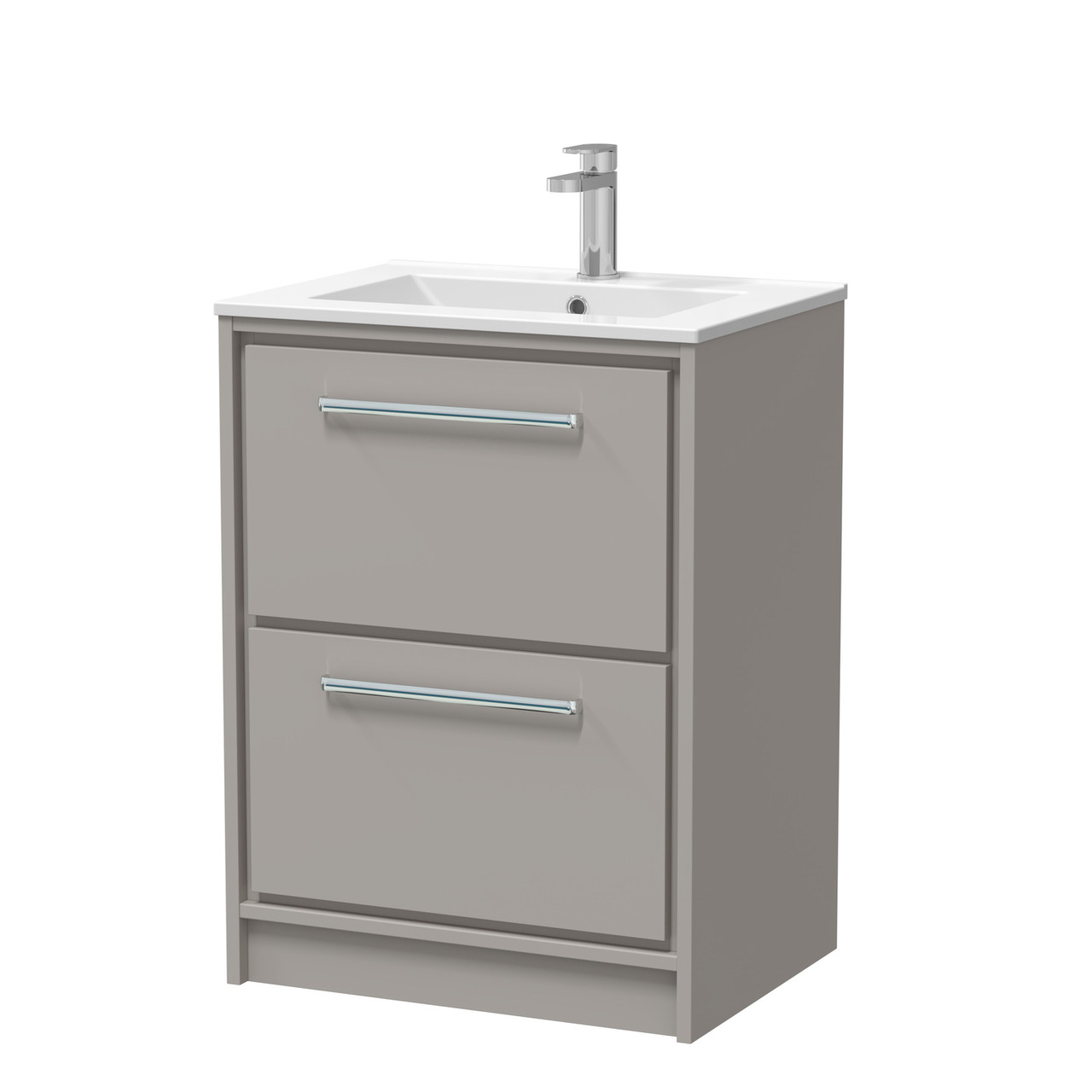 Hudson Reed Lille Matt 2 Drawer Vanity Unit and Minimalist Basin