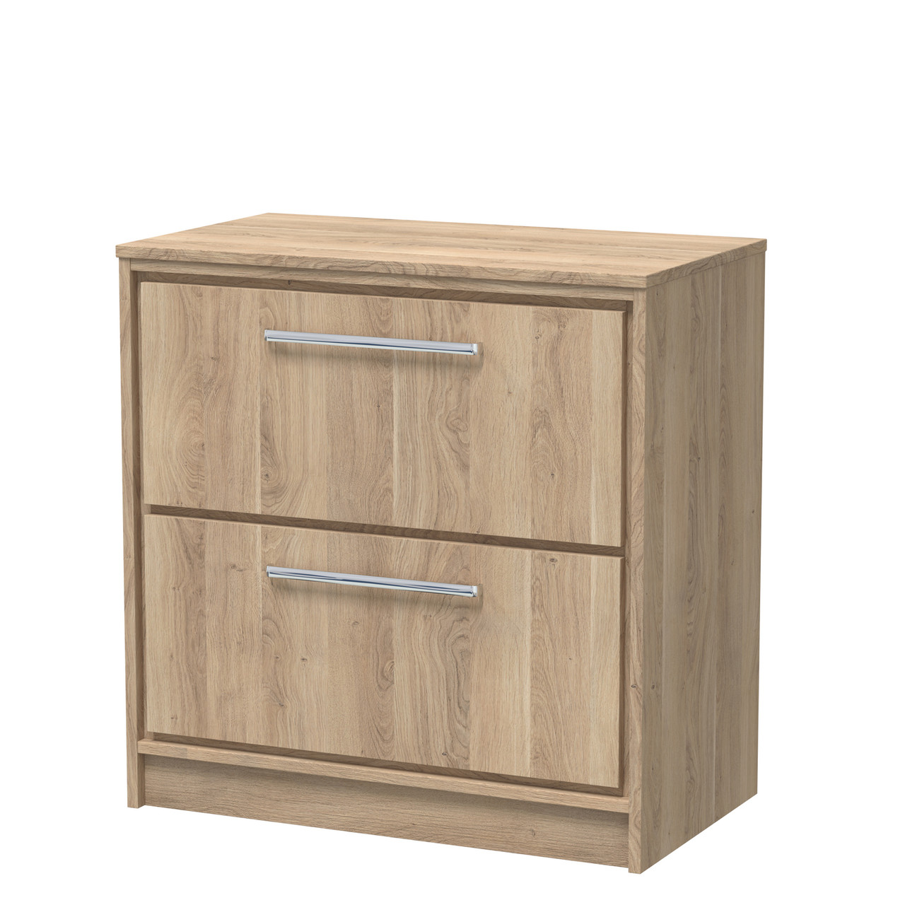 Hudson Reed Lille Woodgrain 2 Drawer Vanity Unit with Worktop
