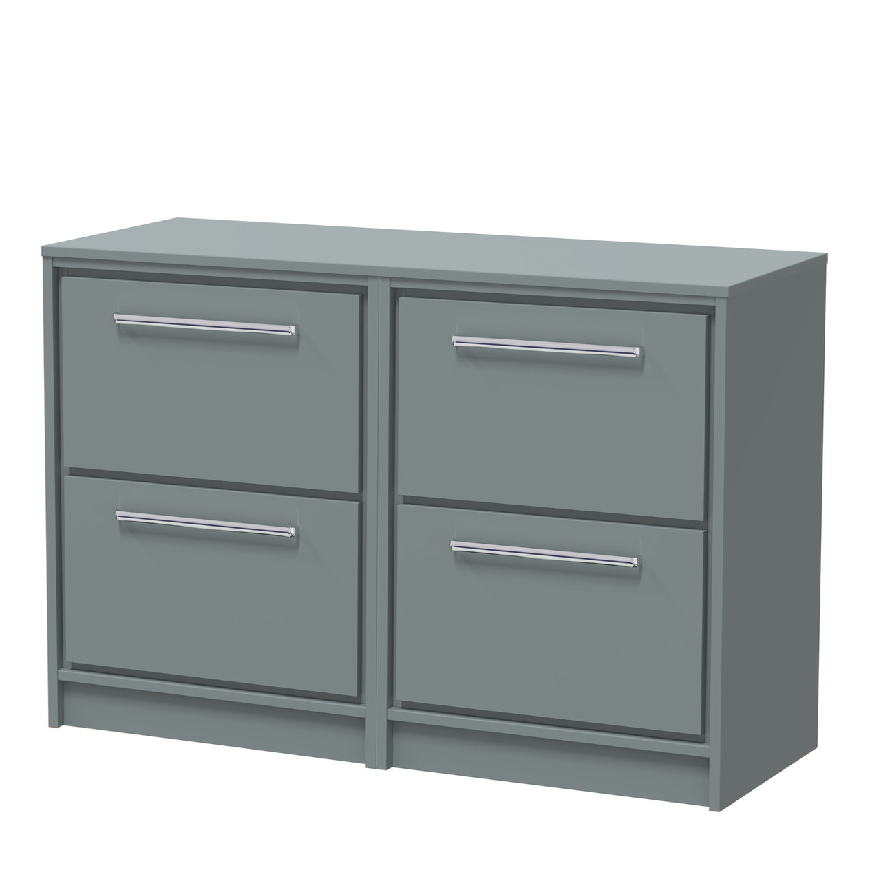 Hudson Reed Lille Matt 4 Drawer Vanity Unit with Worktop