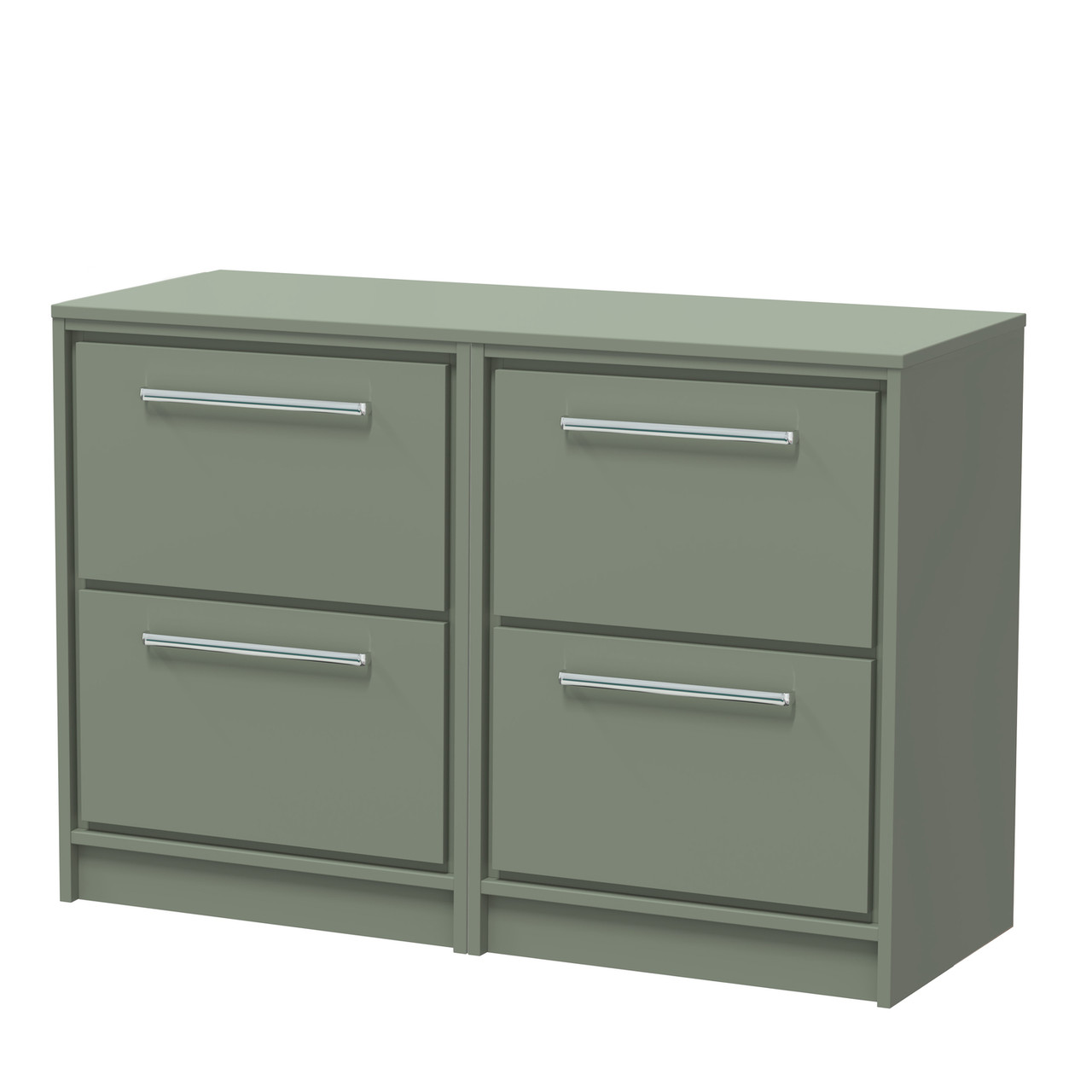 Hudson Reed Lille Matt 4 Drawer Vanity Unit with Worktop