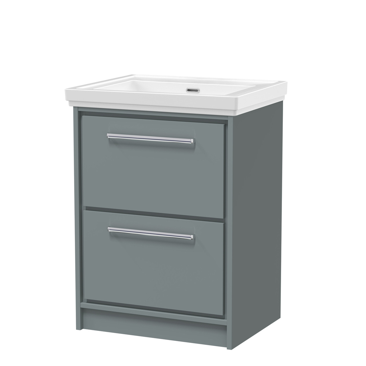 Hudson Reed Lille Matt 2 Drawer Vanity Unit and Classique Fireclay Basin