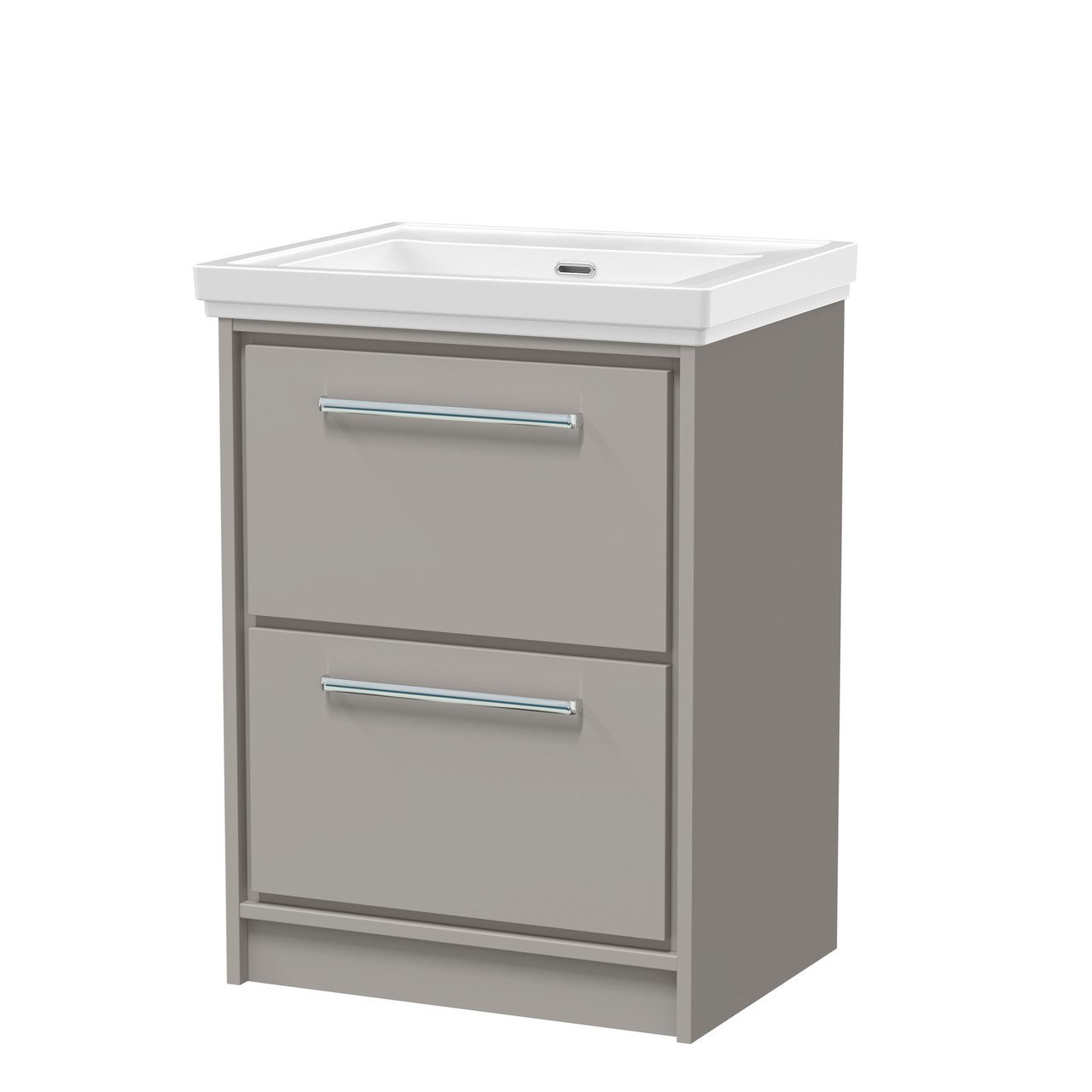 Hudson Reed Lille Matt 2 Drawer Vanity Unit and Classique Fireclay Basin