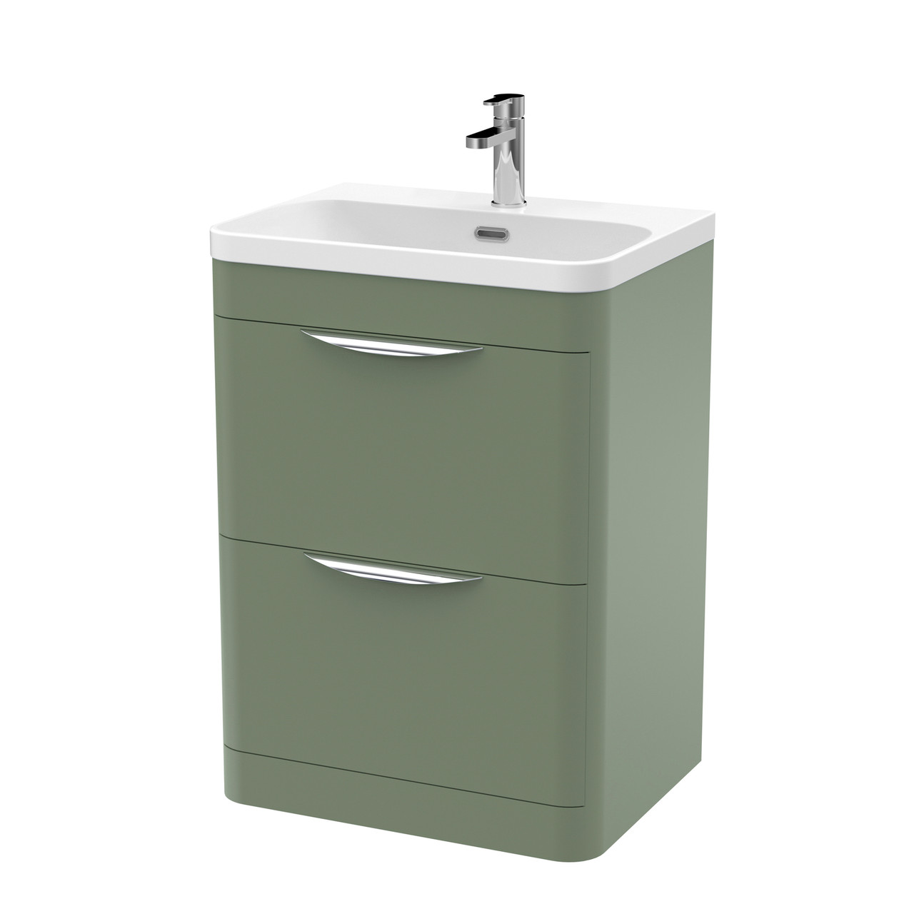 Nuie Parade 2 Drawer Vanity Unit and Thin Edge Basin