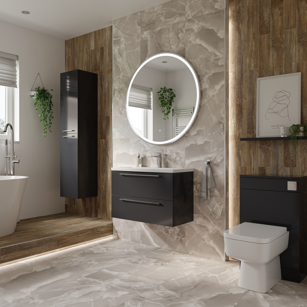 Multipanel Salvaged Plank Elm Linda Barker Hydro-Lock Tongue & Groove Bathroom Wall Panel | | Wood | 2400Mm X 1200Mm