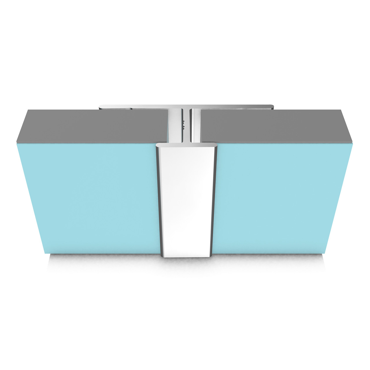 Multipanel Classic Wall panel Continuous Joint Trim Type D Bright Polished