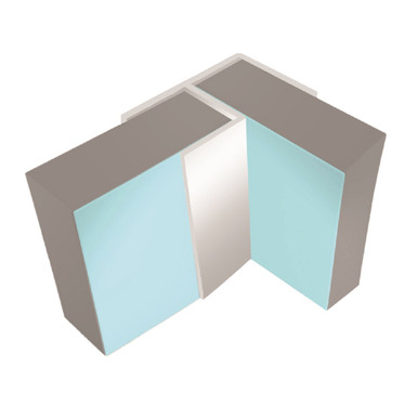 Multipanel Chrome Classic Wall Panel Flush Corner Trim Type 100 Bright Polished | | Aluminium | 11Mm