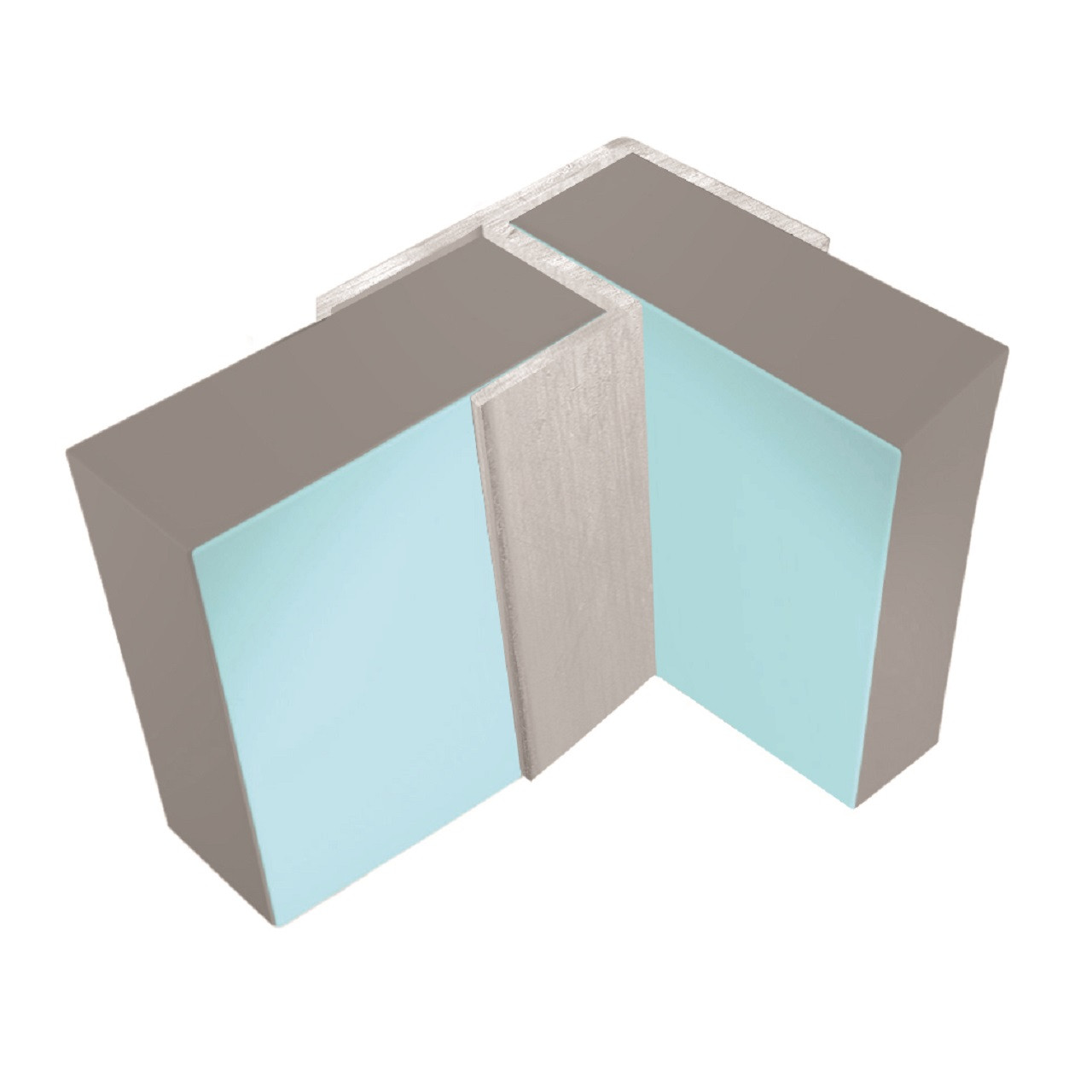 Multipanel Classic Wall Panel Flush Corner Trim Type 100