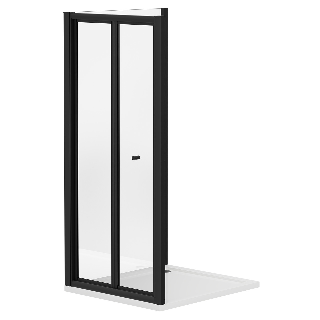 Wholesale Domestic Matt Black Niva 6 Bi-Fold Door Shower Enclosure | | Glass/Aluminium | 700Mm X 760Mm