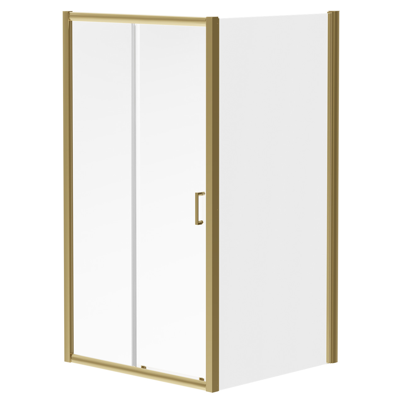 Wholesale Domestic Brushed Brass Niva 6 Sliding Door Shower Enclosure | | Glass/Aluminium | 1000Mm X 760Mm
