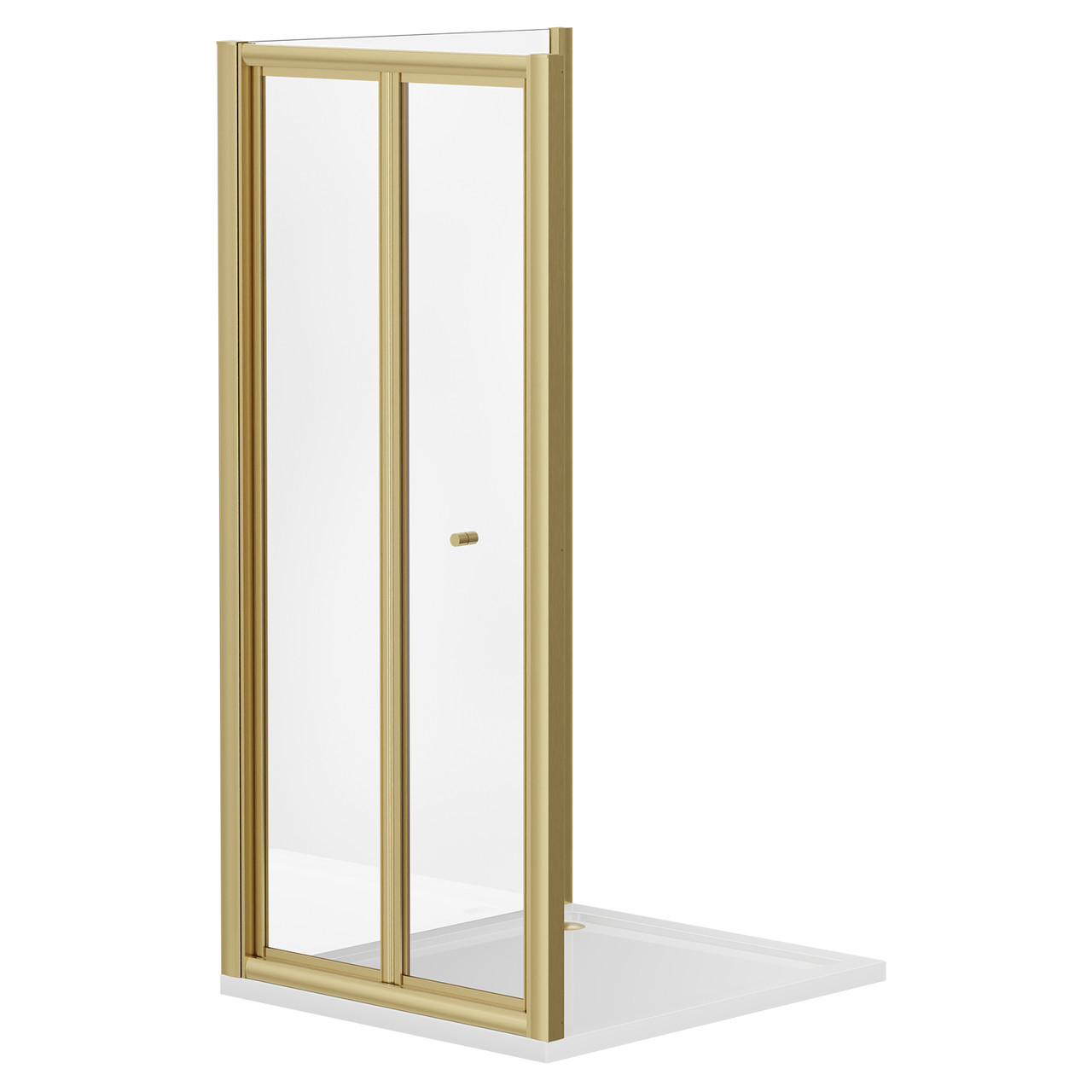 Wholesale Domestic Brushed Brass Niva 6 Bi-Fold Door Shower Enclosure | | Glass/Aluminium | 760Mm X 1000Mm