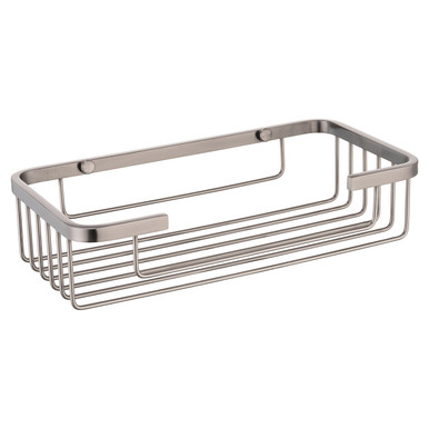 Wholesale Domestic Gunmetal Grey Chios Colore Rectangular Wall Mounted Wire Basket | | Stainless Steel | 250Mm X 60Mm X 130Mm