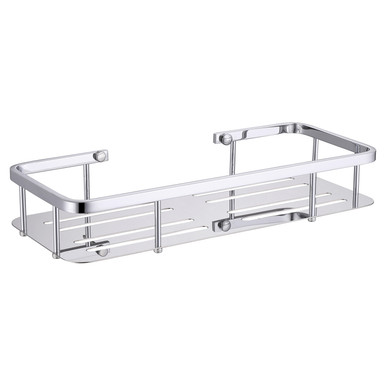 Wholesale Domestic Chrome Delos Wall Mounted Rectangular Basket | | Stainless Steel | 320Mm X 50Mm X 135Mm