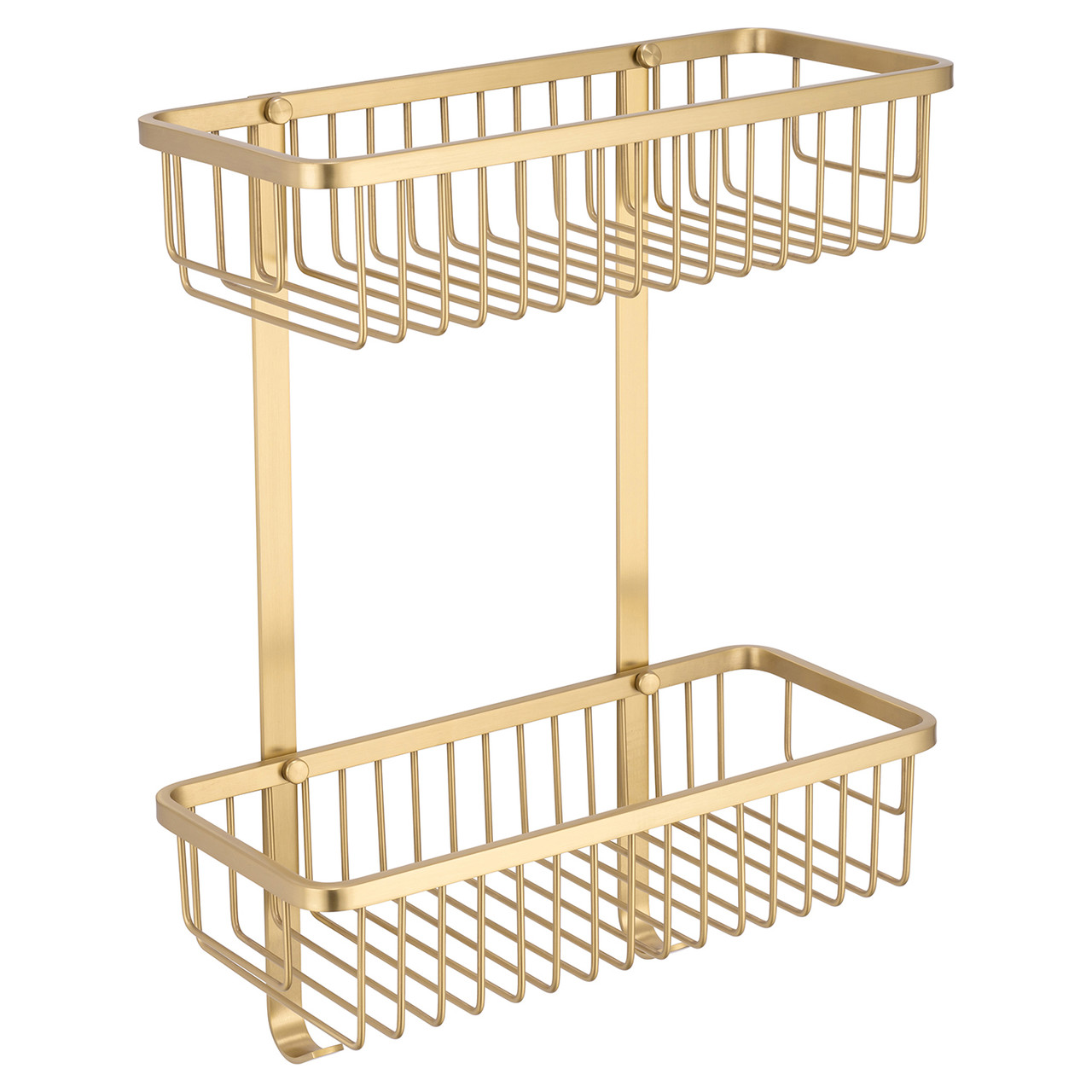 Milos Colore Rectangular 2 Tier Wall Mounted Wire Basket