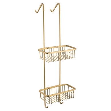 Wholesale Domestic Brushed Brass Naxos Colore 2 Tier Hanging Shower Caddy | | Stainless Steel | 250Mm X 750Mm X 260Mm