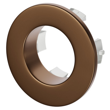 Wholesale Domestic Brushed Bronze Colore Round Basin Overflow Insert | | Brass | 30Mm X 30Mm X 13Mm