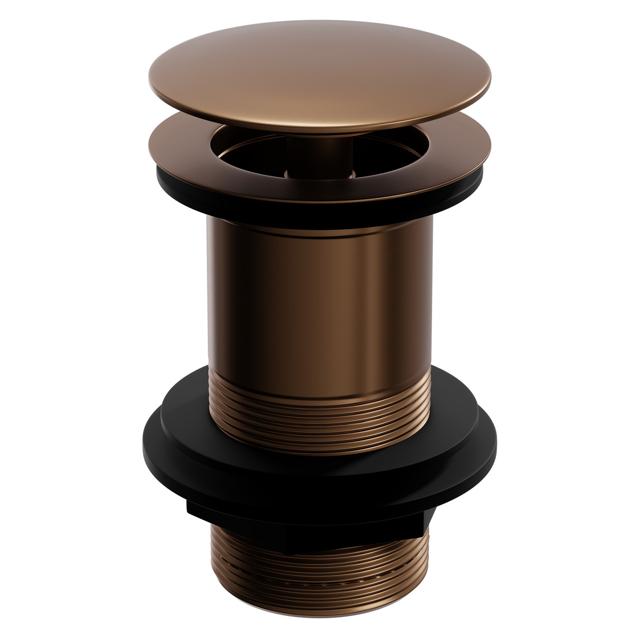 Colore Round Moon Cap Unslotted Click Clack Basin Waste