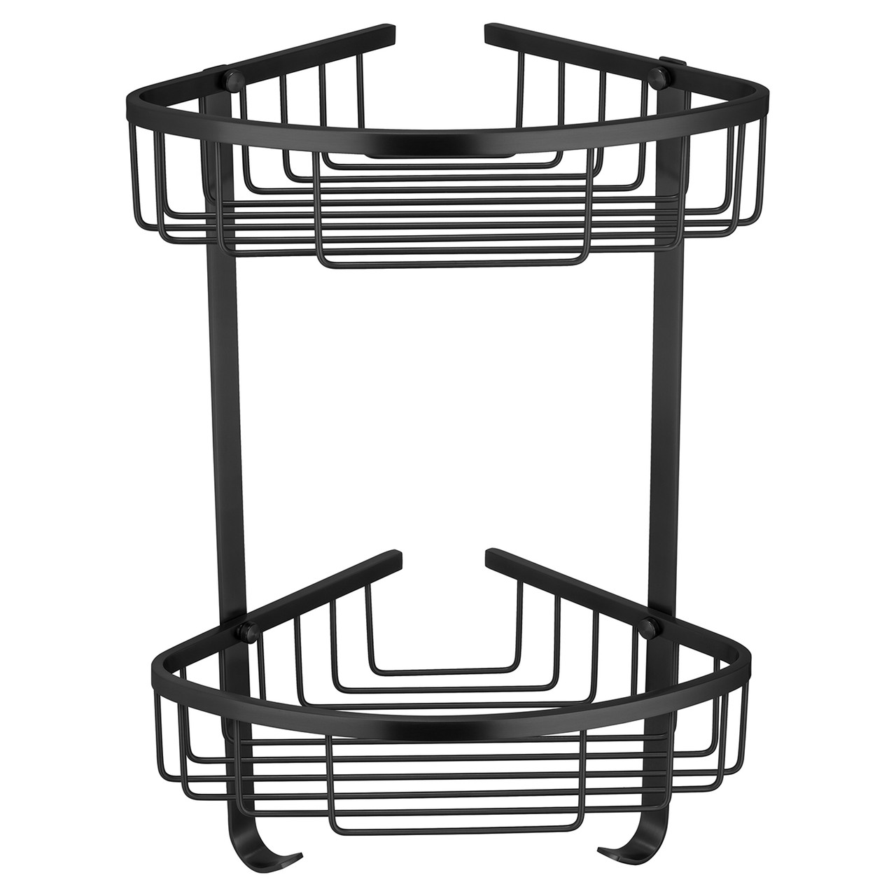 Leros Colore 2 Tier Wall Mounted Corner Basket