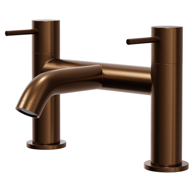 Wholesale Domestic Brushed Bronze Colore Round Bath Filler Tap | | Brass | 230Mm X 135Mm X 150Mm