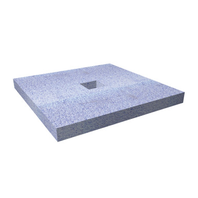 Wholeseal Blue Wetroom Square Shower Substrate With Corner/Centre Square Waste Outlet | Structural Foam | 1000Mm X 1000Mm X 80Mm