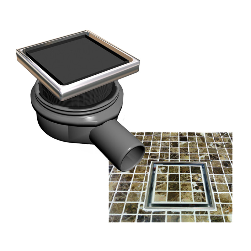 WholeSeal Wetroom Square Screw Lock Shower Waste with Tileable Grate